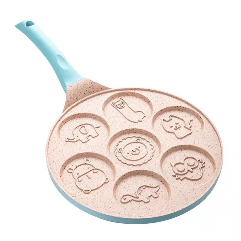 Mini Pancake Griddle - Aluminiumlegierung Silikon Mini-Pfannkuchenmacher Schwarz Beige Rosa