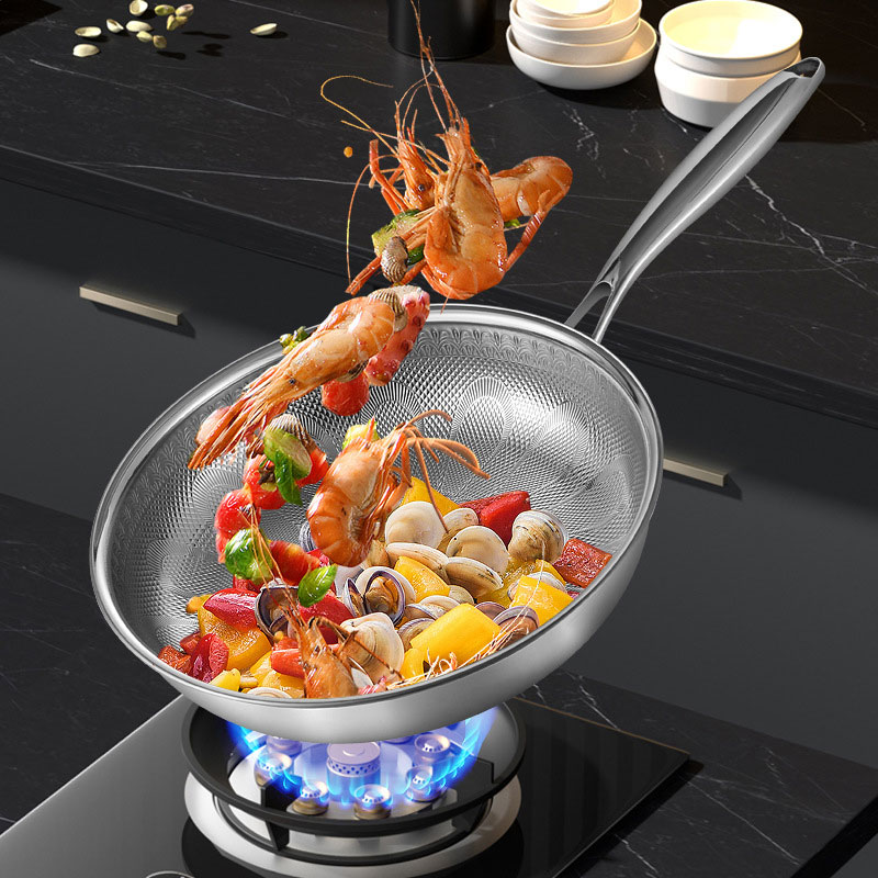 Egg Waffle Pan - 28cm Reine Titan-Bratpfanne mit Hammerschlagmuster, Antihaftbeschichtung